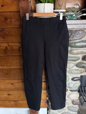 SPANX Ponte Slim Straight Pull On Pants Black Career Office Medium